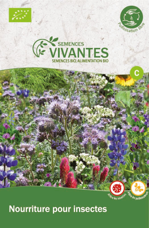 Semences Vivantes -- Nourriture pour insectes bio