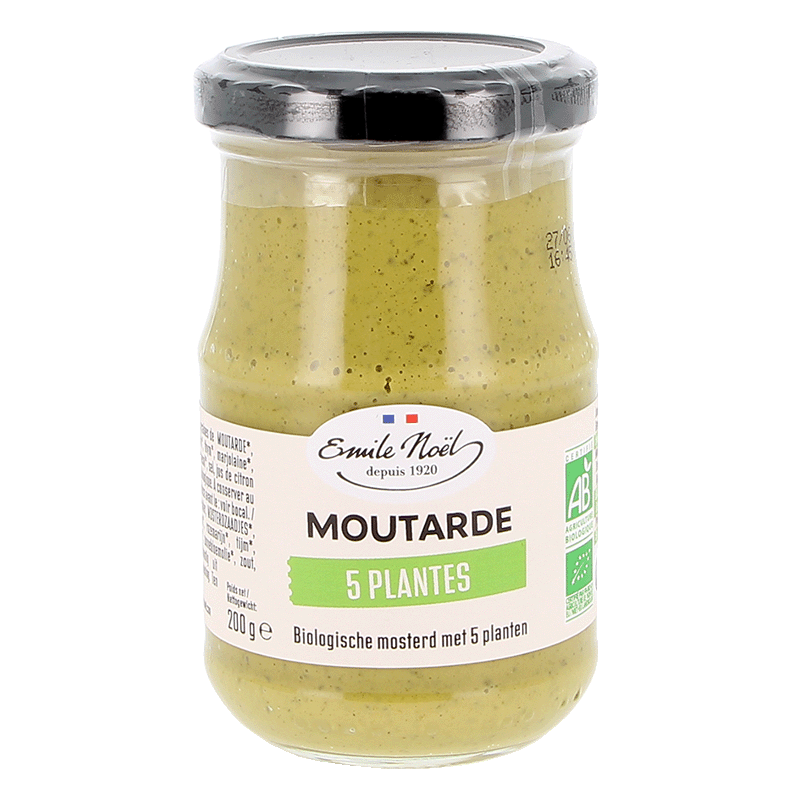 émile Noël -- Moutarde 5 plantes bio - 200 g