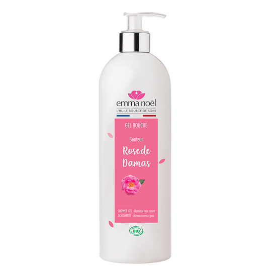 Emma Noël -- Gel douche rose de damas bio - 1 L