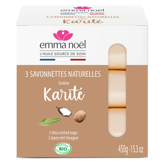 Emma Noël -- Savonnettes karité bio - 3 x 150 g