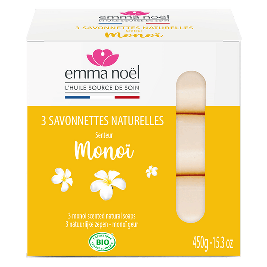 Emma Noël -- Savonnettes monoï bio - 3 x 150 g