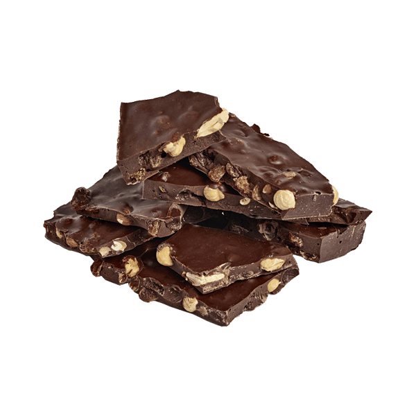 Belledonne -- Plaque à casser chocolat noir 57% amandes, noisettes et raisins bio Vrac - 1,5 kg
