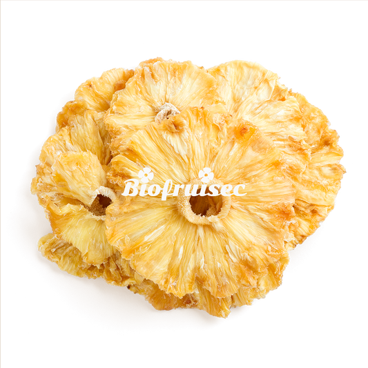 Biofruisec -- Ananas cayenne séché en rondelles equitable bio Vrac (origine Togo) - 2 kg