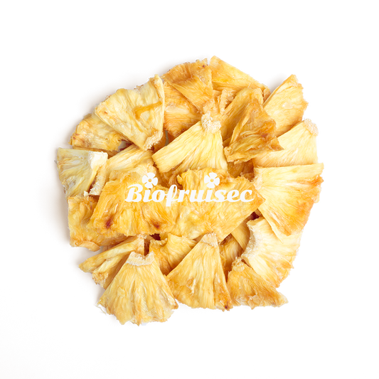 Biofruisec -- Ananas cayenne séché en morceaux equitable bio Vrac (origine Togo) - 2 kg