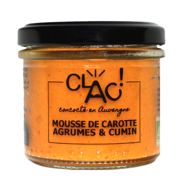 Clac -- Mousse de carotte agrumes cumin - 100 g
