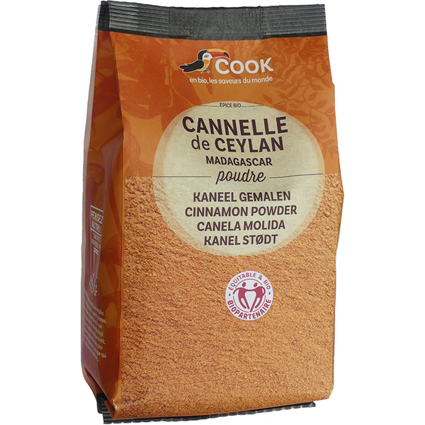 Cook épices -- Ecorce de cannelle en poudre biopartenaire Vrac (origine Madagascar) - 500 g