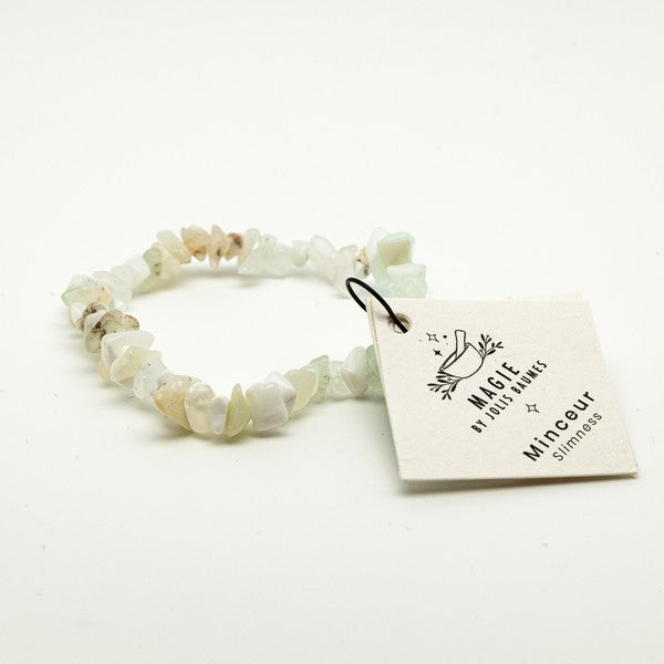 Jolis Baumes -- Bracelet minceur opale blanche