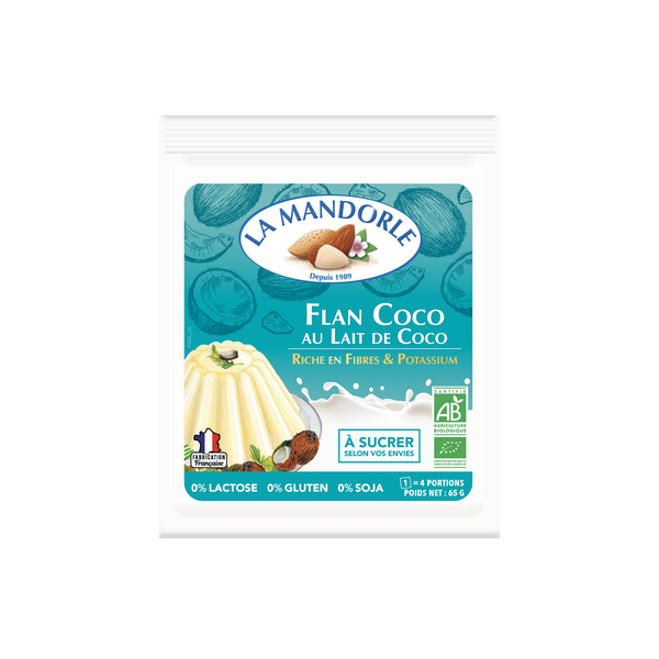 La Mandorle -- Flan coco au lait de coco bio - (4 portions)