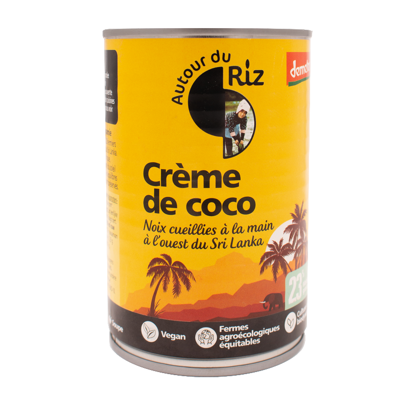 Autour Du Riz -- Crème de coco bio 23% mg demeter équitable - 400 ml