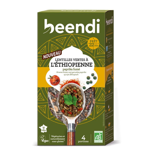 Beendi -- Lentilles vertes au paprika fumé et piment de cayenne bio - 250 g