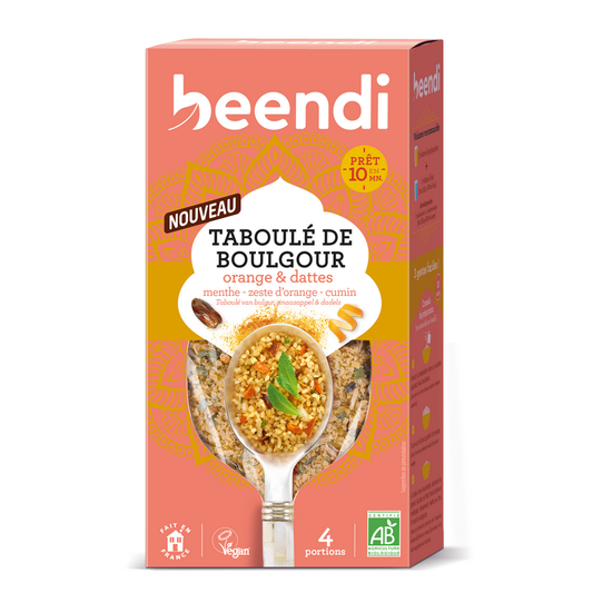 Beendi -- Taboulé de boulgour, orange, dattes et menthe bio - 250 g