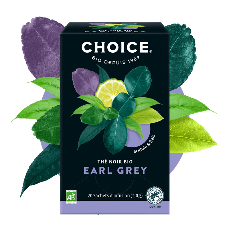 Choice -- Thé bio earl grey - 20 sachets