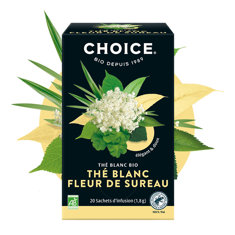 Choice -- Thé blanc fleur de sureau - 20 sachets