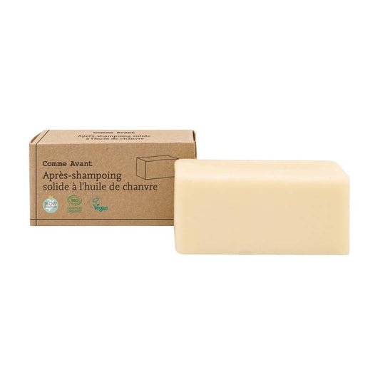 Comme Avant -- Après shampoing solide à l'huile de chanvre - 45 g
