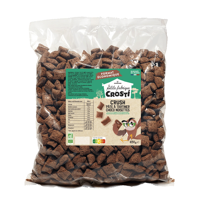 Favrichon -- Crosti crush pâte à tartiner choco noisettes - 650 g