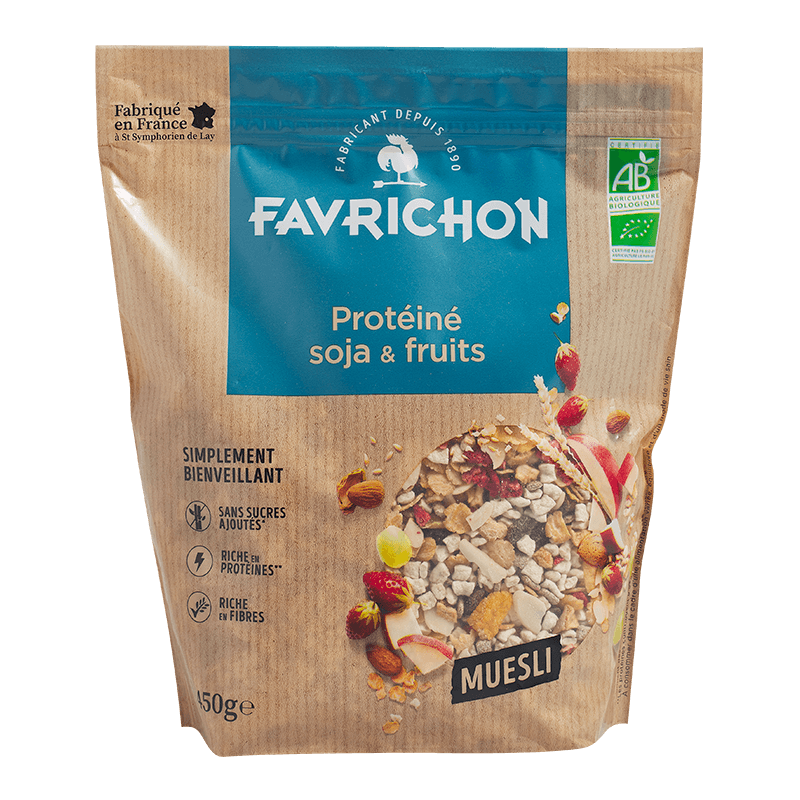 Favrichon -- Muesli protéiné soja & fruits - 450 g